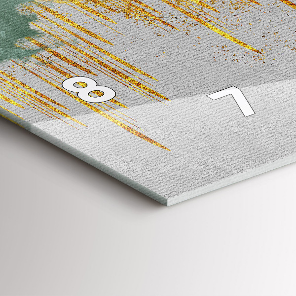 Zegar szklany poziomy Dekoracyjny wzór