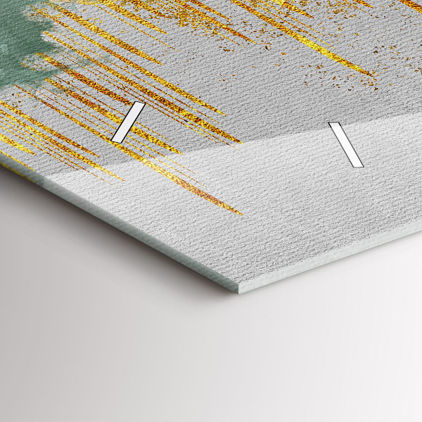 Zegar szklany poziomy Dekoracyjny wzór