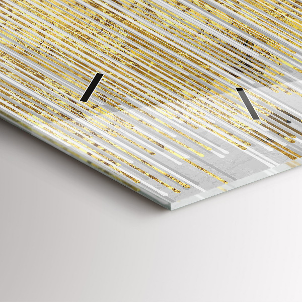 Zegar szklany poziomy Dekoracyjny wzór