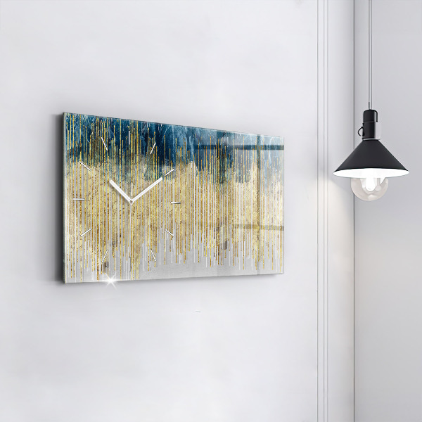 Zegar szklany poziomy Dekoracyjny wzór