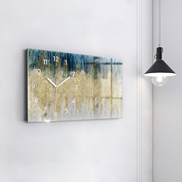 Zegar szklany poziomy Dekoracyjny wzór