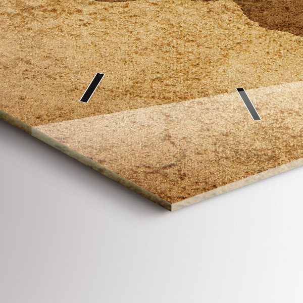 Zegar ścienny poziomy Mapa świata vintage