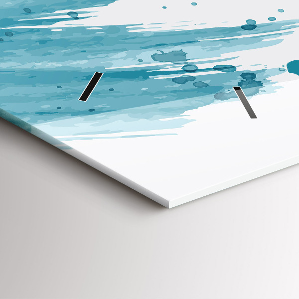 Zegar szklany poziomy Pociągnięcia pędzla