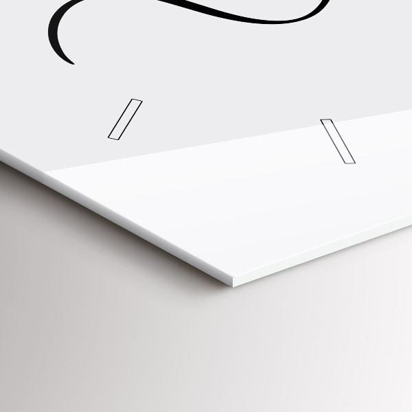 Zegar szklany poziomy Napis Memories