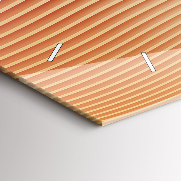 Zegar szklany poziomy Fale abstrakcja wzór