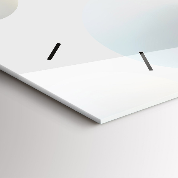 Zegar szklany poziomy Piłki abstrakcja