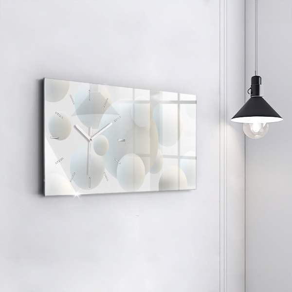 Zegar szklany poziomy Piłki abstrakcja