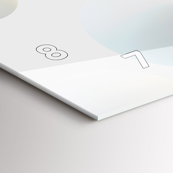 Zegar szklany poziomy Piłki abstrakcja