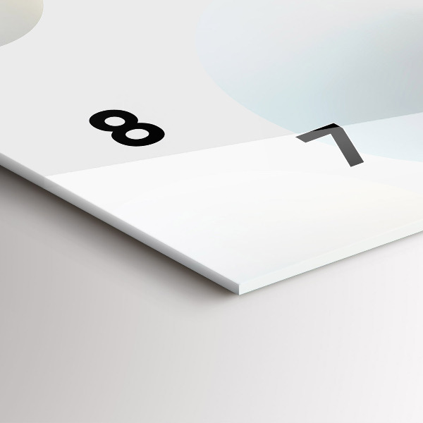 Zegar szklany poziomy Piłki abstrakcja