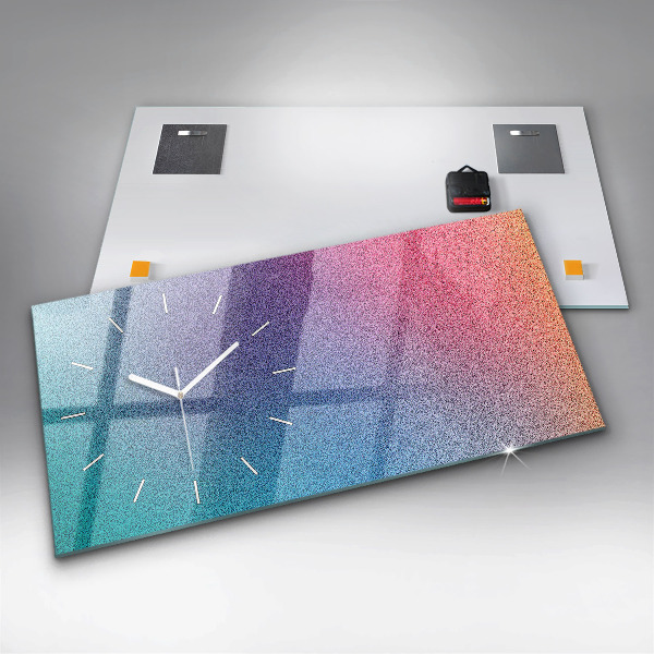 Zegar szklany poziomy Wzór gradient