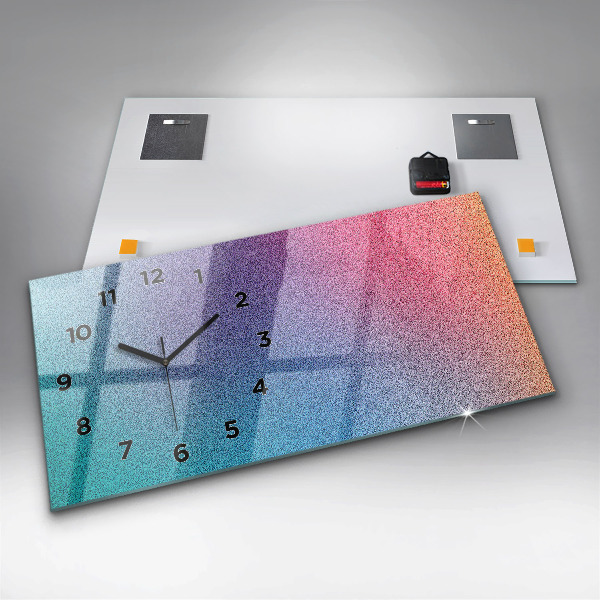 Zegar szklany poziomy Wzór gradient