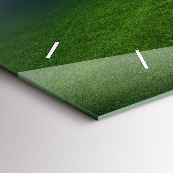 Zegar szklany poziomy Boisko piłkarskie