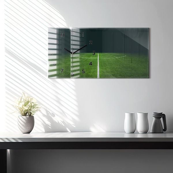 Zegar szklany poziomy Boisko piłkarskie