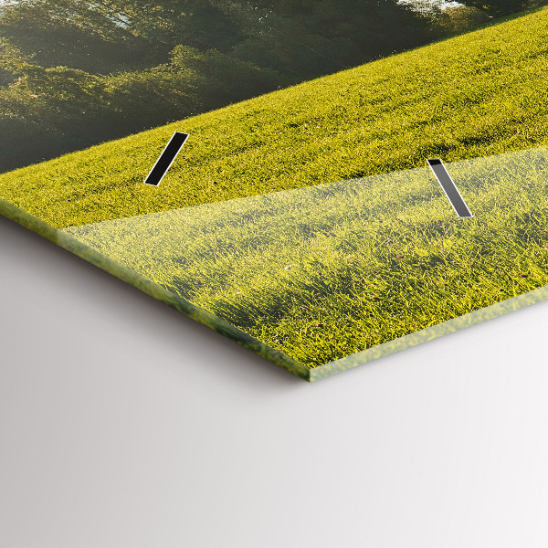 Zegar szklany poziomy Góry i pole