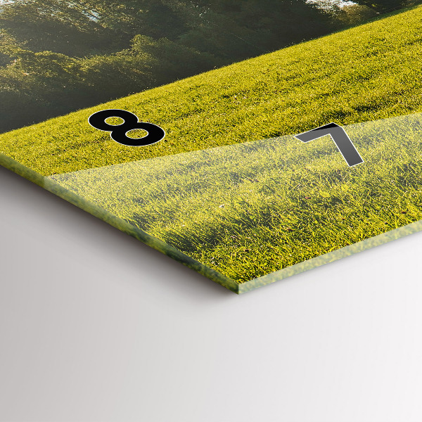 Zegar szklany poziomy Góry i pole