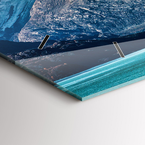 Zegar szklany poziomy Wieloryb woda