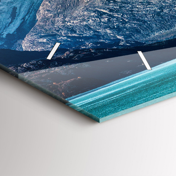 Zegar szklany poziomy Wieloryb woda