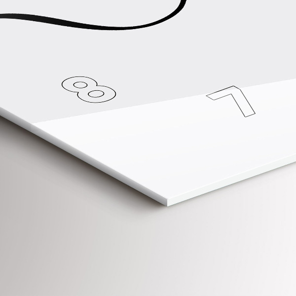 Zegar szklany poziomy Napis przygoda