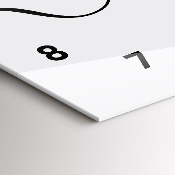 Zegar szklany poziomy Napis przygoda