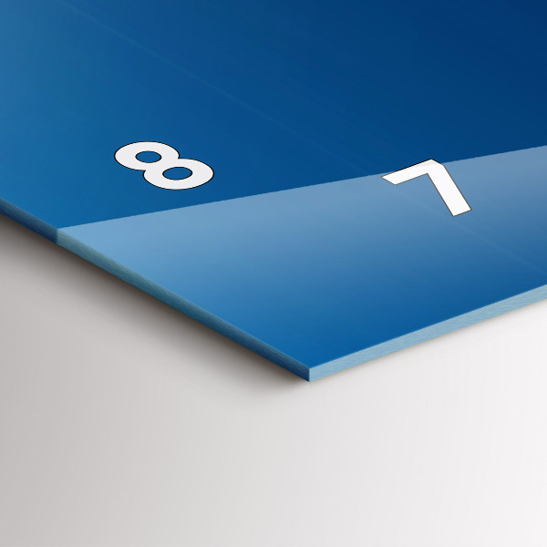 Zegar szklany poziomy Ozdobna abstrakcja