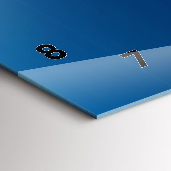 Zegar szklany poziomy Ozdobna abstrakcja