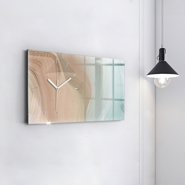 Zegar szklany poziomy Abstrakcja fal