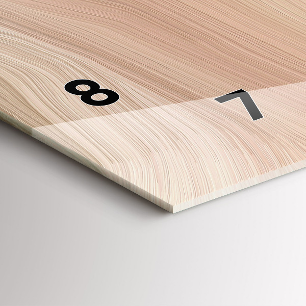 Zegar szklany poziomy Abstrakcja fal