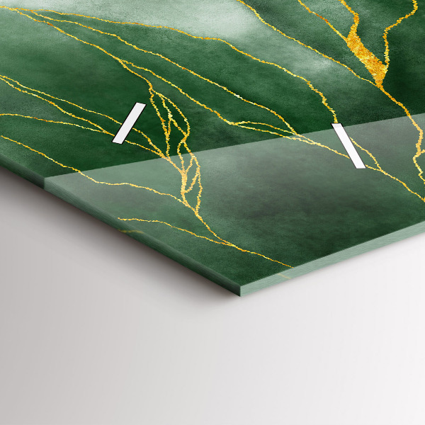 Zegar szklany poziomy Abstrakcja liście