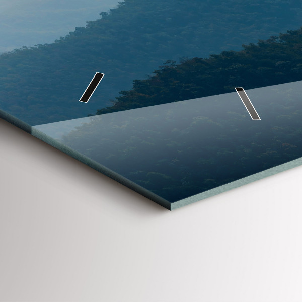 Zegar szklany poziomy Krajobraz abstrakcja