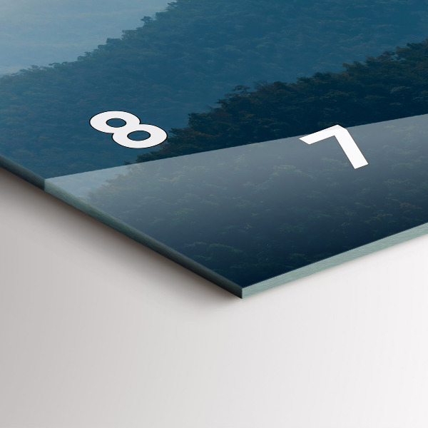 Zegar szklany poziomy Krajobraz abstrakcja