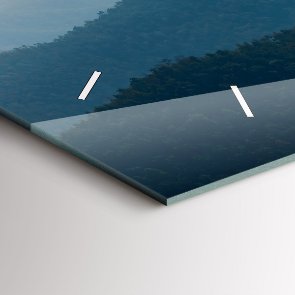 Zegar szklany poziomy Krajobraz abstrakcja