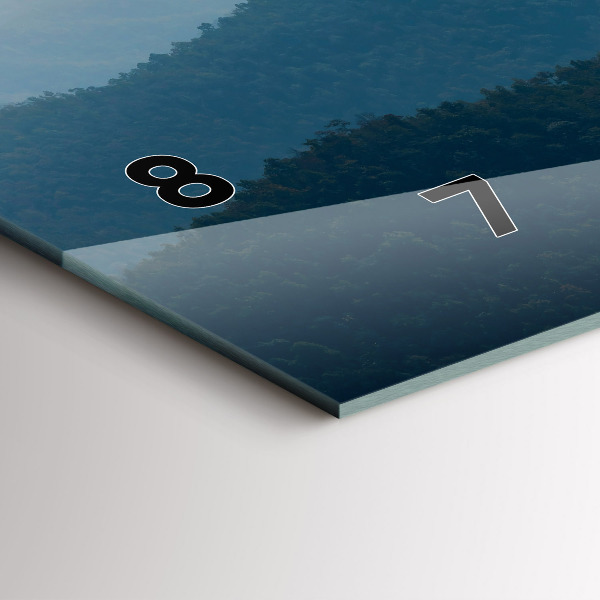 Zegar szklany poziomy Krajobraz abstrakcja