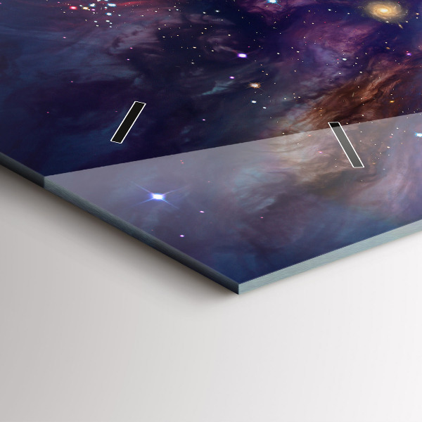 Zegar szklany poziomy Galaktyka świat