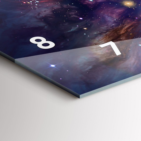 Zegar szklany poziomy Galaktyka świat