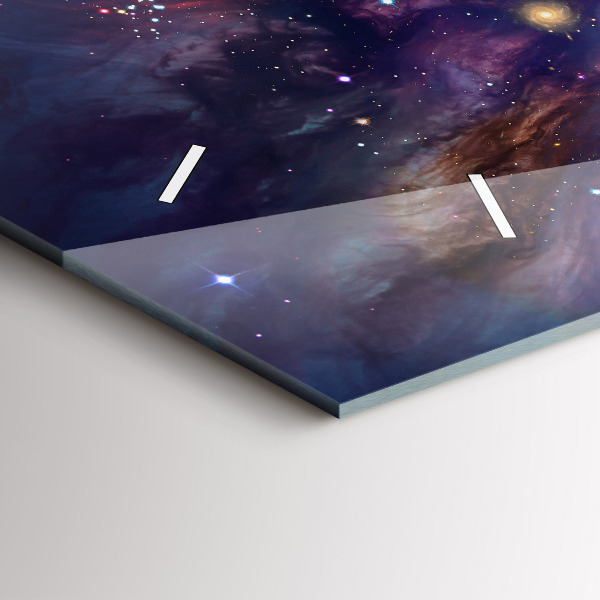 Zegar szklany poziomy Galaktyka świat