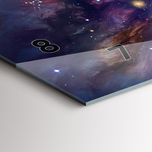 Zegar szklany poziomy Galaktyka świat