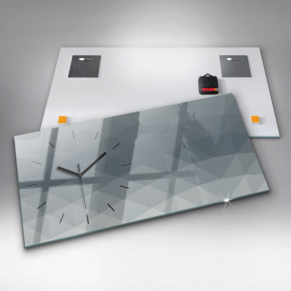 Zegar szklany poziomy Abstrakcja fali