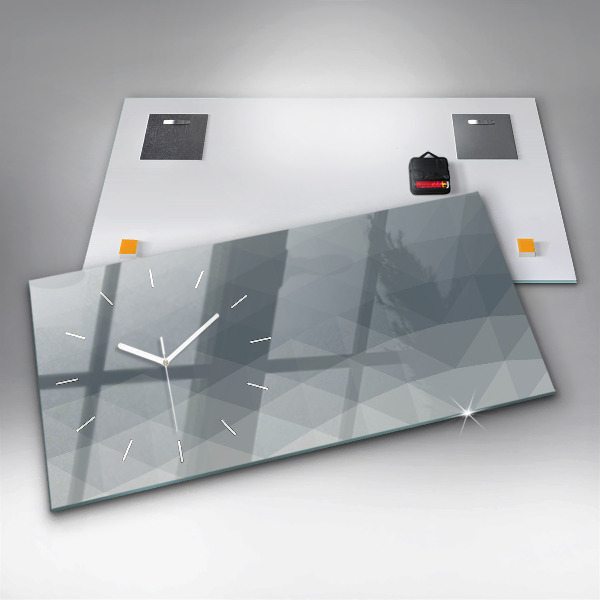 Zegar szklany poziomy Abstrakcja fali