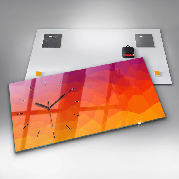 Zegar szklany poziomy Wschód słońca