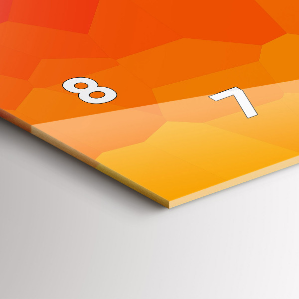 Zegar szklany poziomy Wschód słońca