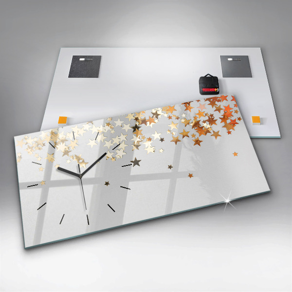 Zegar szklany poziomy Gwiazdy