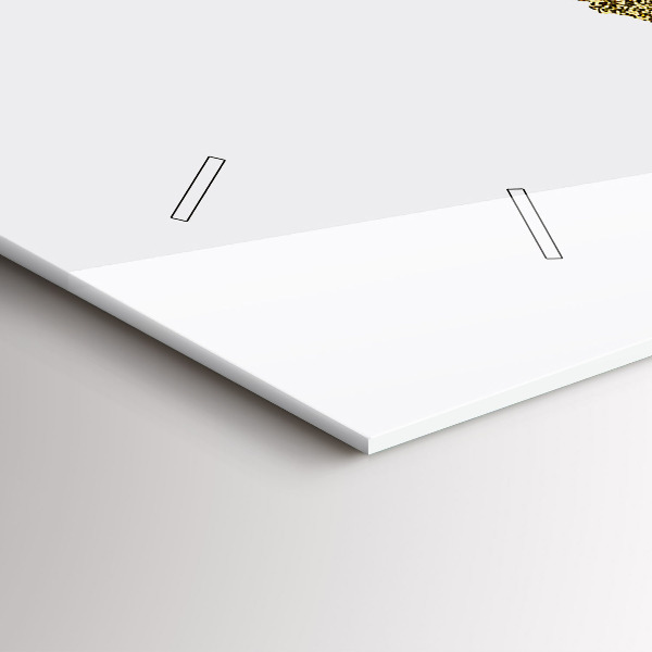 Zegar szklany poziomy Mapa świata