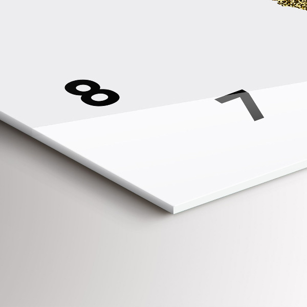 Zegar szklany poziomy Mapa świata