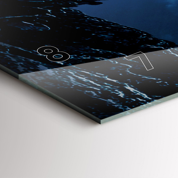 Zegar szklany poziomy Wielka galaktyka