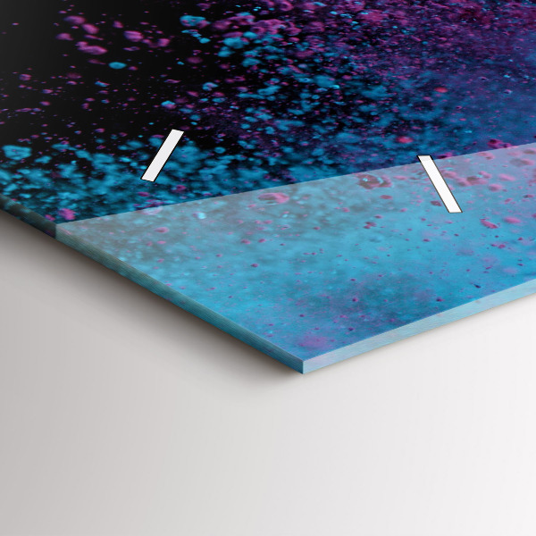 Zegar szklany poziomy Eksplozja kolorów