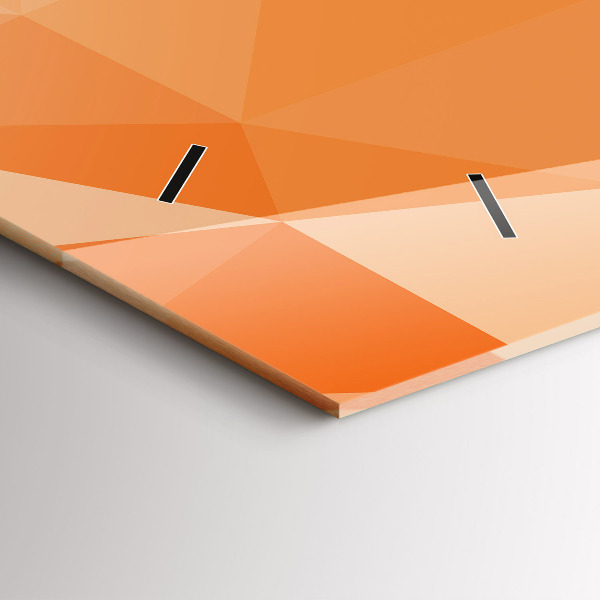 Zegar szklany poziomy Abstrakcja trójkąty