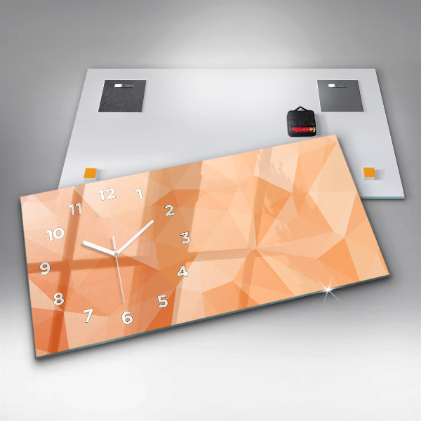 Zegar szklany poziomy Abstrakcja trójkąty