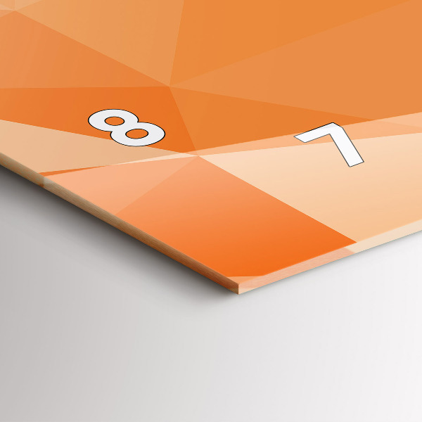 Zegar szklany poziomy Abstrakcja trójkąty