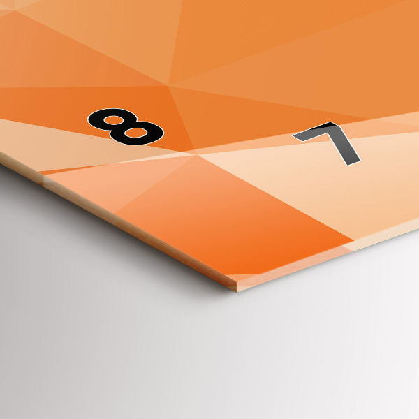 Zegar szklany poziomy Abstrakcja trójkąty