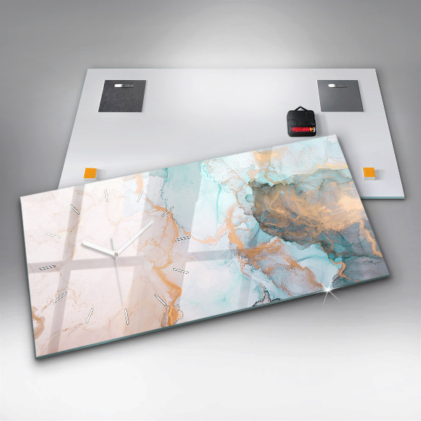 Zegar szklany poziomy Abstrakcyjny obraz